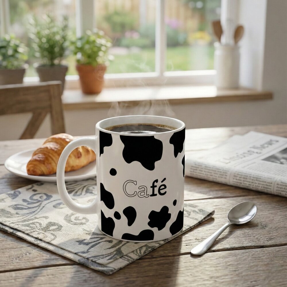 Caneca de Porcelana - Moo Vaquinha - CaFé