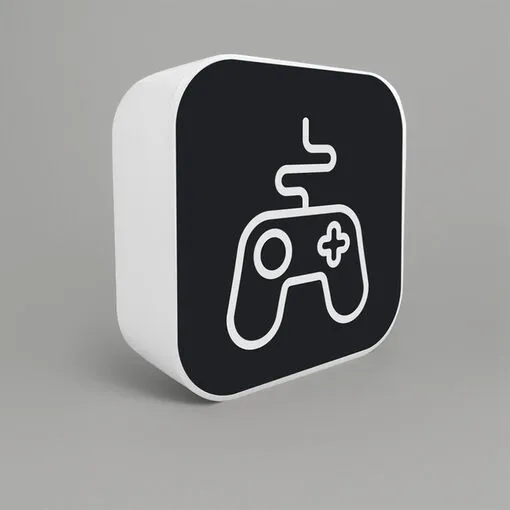 Luminária Box Controle Gamer Light Preto