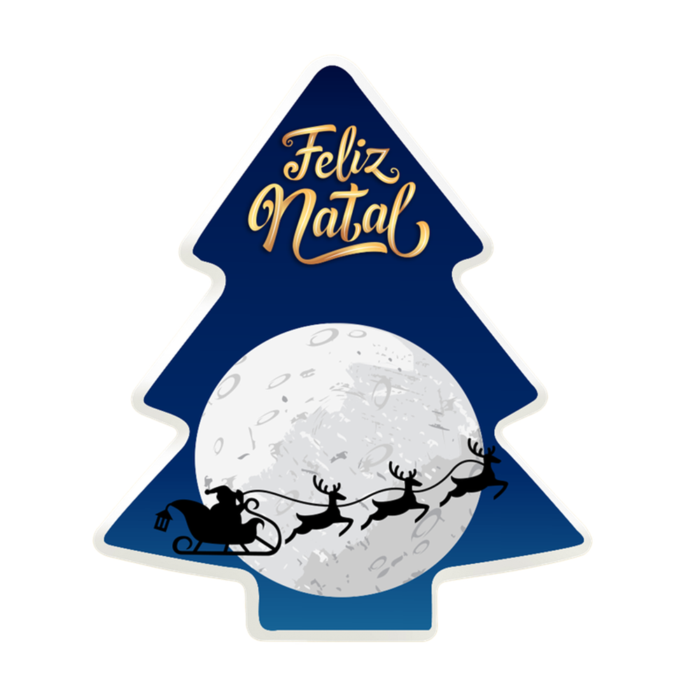 Luminária Árvore Natal Super Lua Decorativa – Enfeite Luminoso para Decoração Natalina