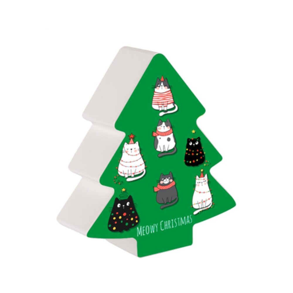 Luminária Decorativa Árvore de Natal Meowy Christmas – Enfeite Luminoso Natalino