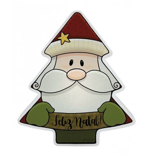 Luminária Decorativa de Árvore de Natal Papai Noel – Enfeite Luminoso Natalino
