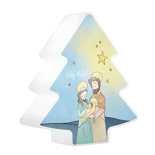 Luminária Decorativa em Forma de Árvore de Natal Presépio – Iluminação Festiva para Decoração Natalina