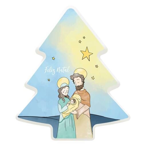 Luminária Decorativa em Forma de Árvore de Natal Presépio – Iluminação Festiva para Decoração Natalina
