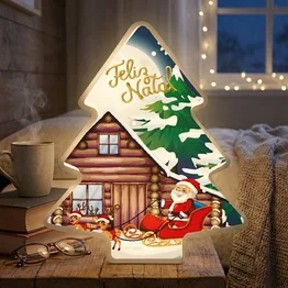 Luminária Árvore de Natal - Merry Christmas