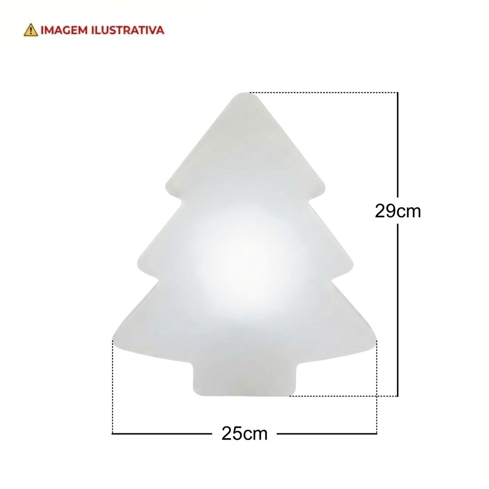 Luminária Decorativa Árvore de Natal Feliz Natal – Iluminação Festiva para Decoração Natalina