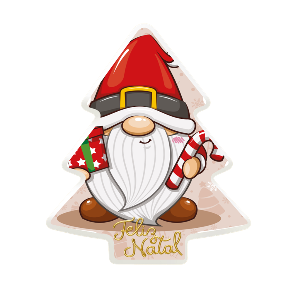 Luminária Decorativa Árvore de Natal Papai Gnomo – Iluminação Festiva para Decoração Natalina