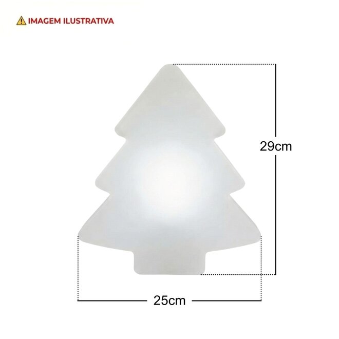 Luminária Decorativa Árvore de Natal HoHoHo – Iluminação Festiva para Decoração Natalina