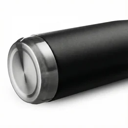 Garrafa com Alça E Bico 650ml em Aço Inox Preta