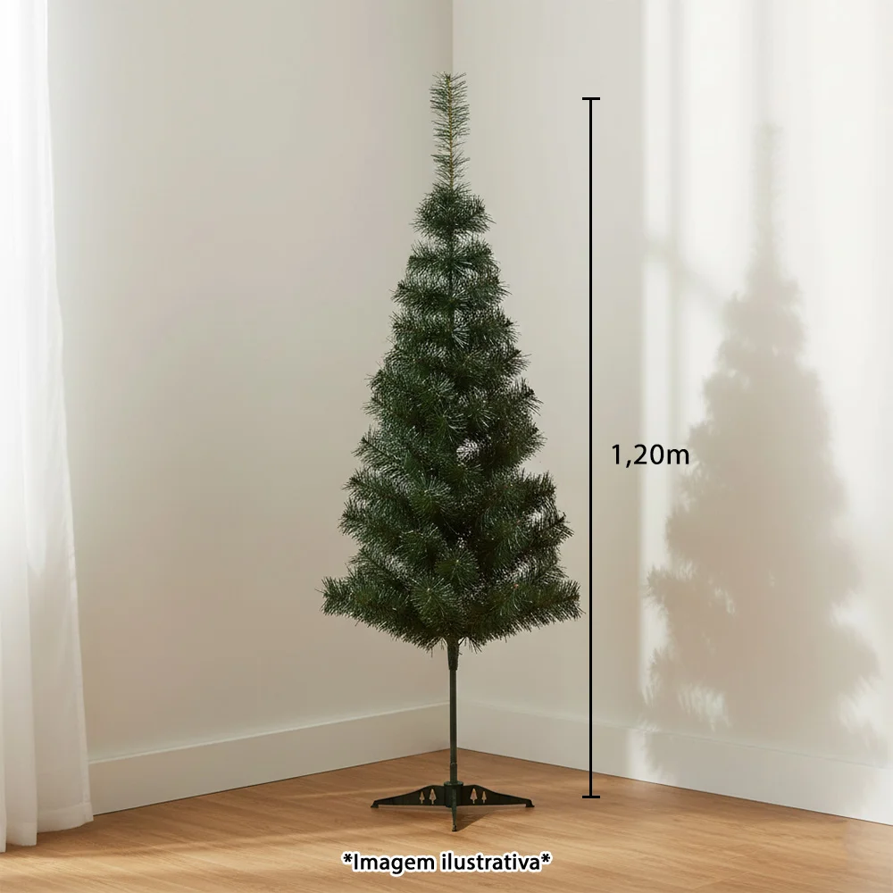 Árvore de Natal Verde Nevada com 110 Galhos 1,20m Prime