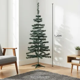Árvore de Natal Verde Nevada com 110 Galhos 1,20m