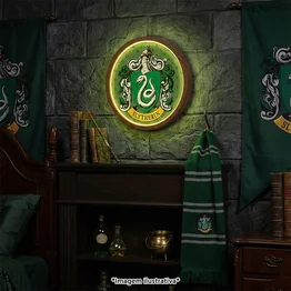 Luminária Brasão Slytherin Harry Potter
