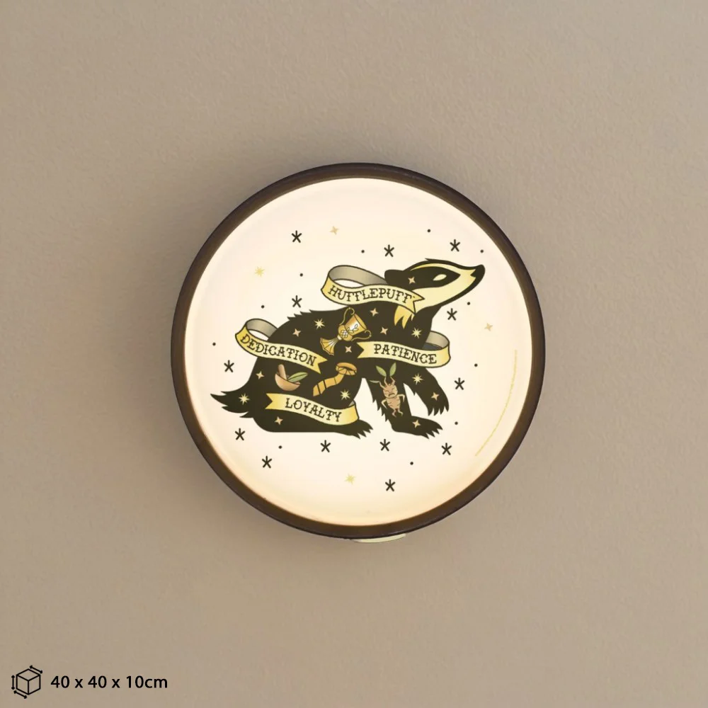 Luminária de Parede Tattoo Hufflepuff