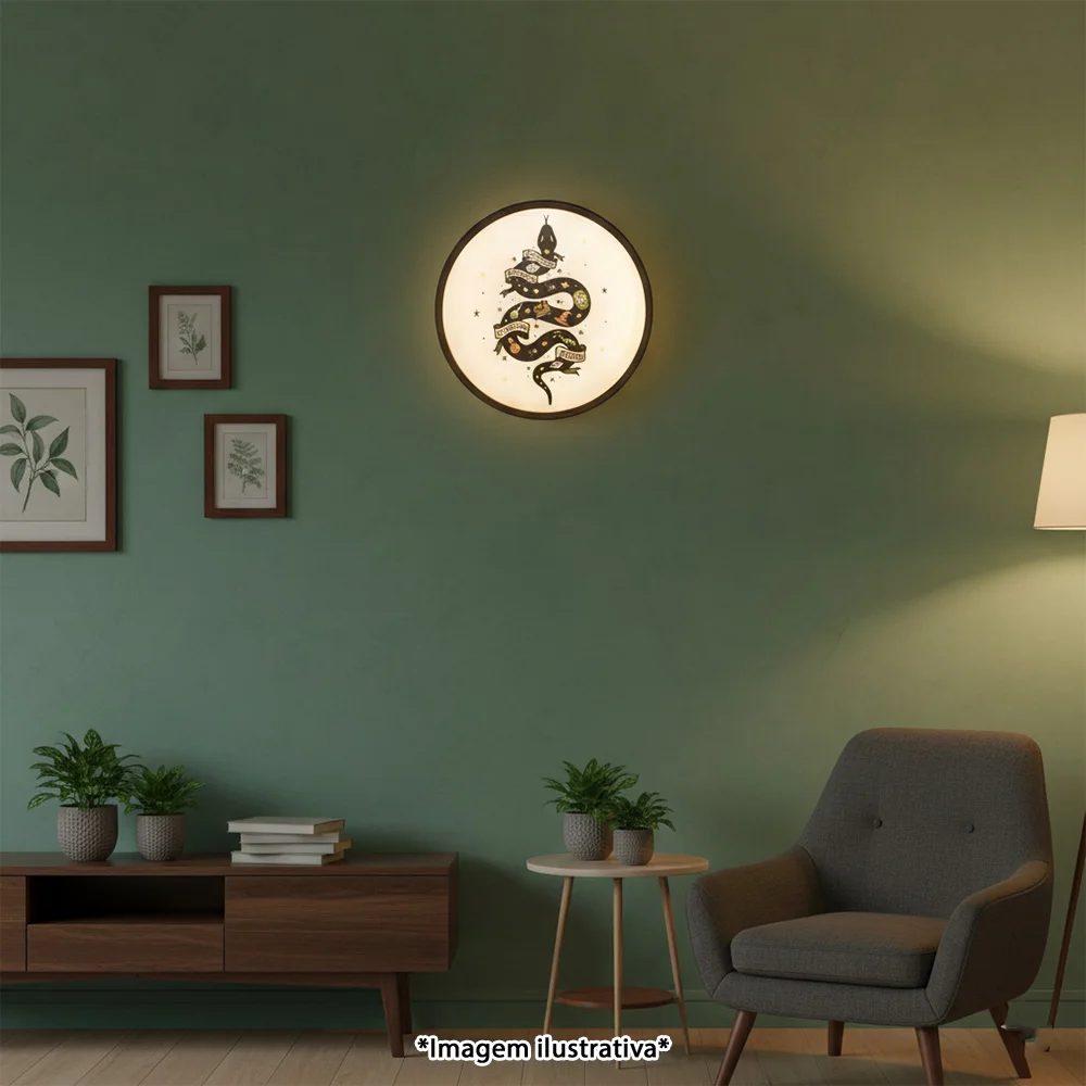 Luminária de Parede Tattoo Slytherin