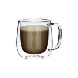 Caneca de Vidro Borossilicato 250ml Com Parede Dupla