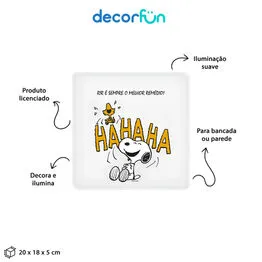 Luminária Box Slim Snoopy - O Melhor Remédio