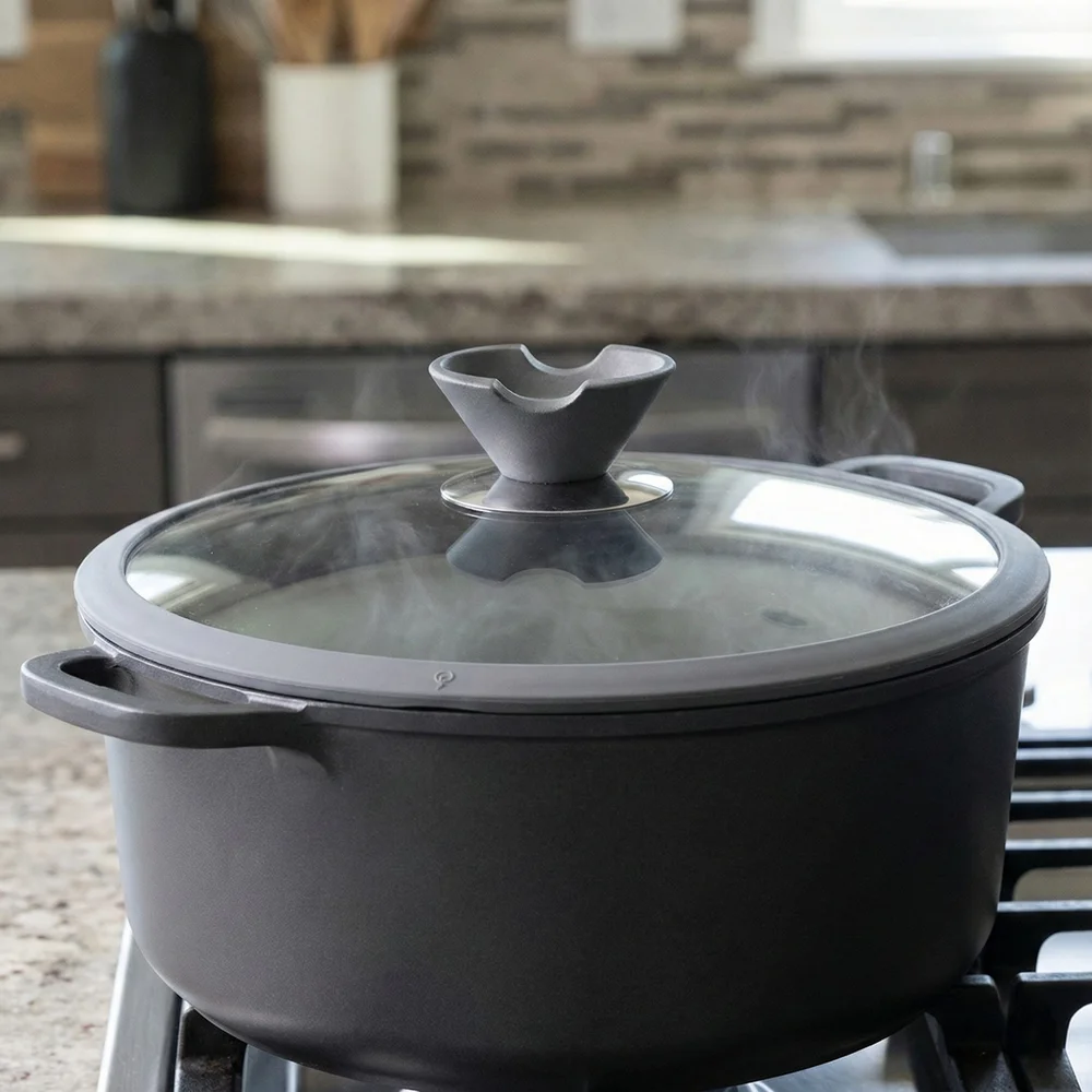 Tampa de Vidro Temperado Com Bordas em Silicone Ø28cm