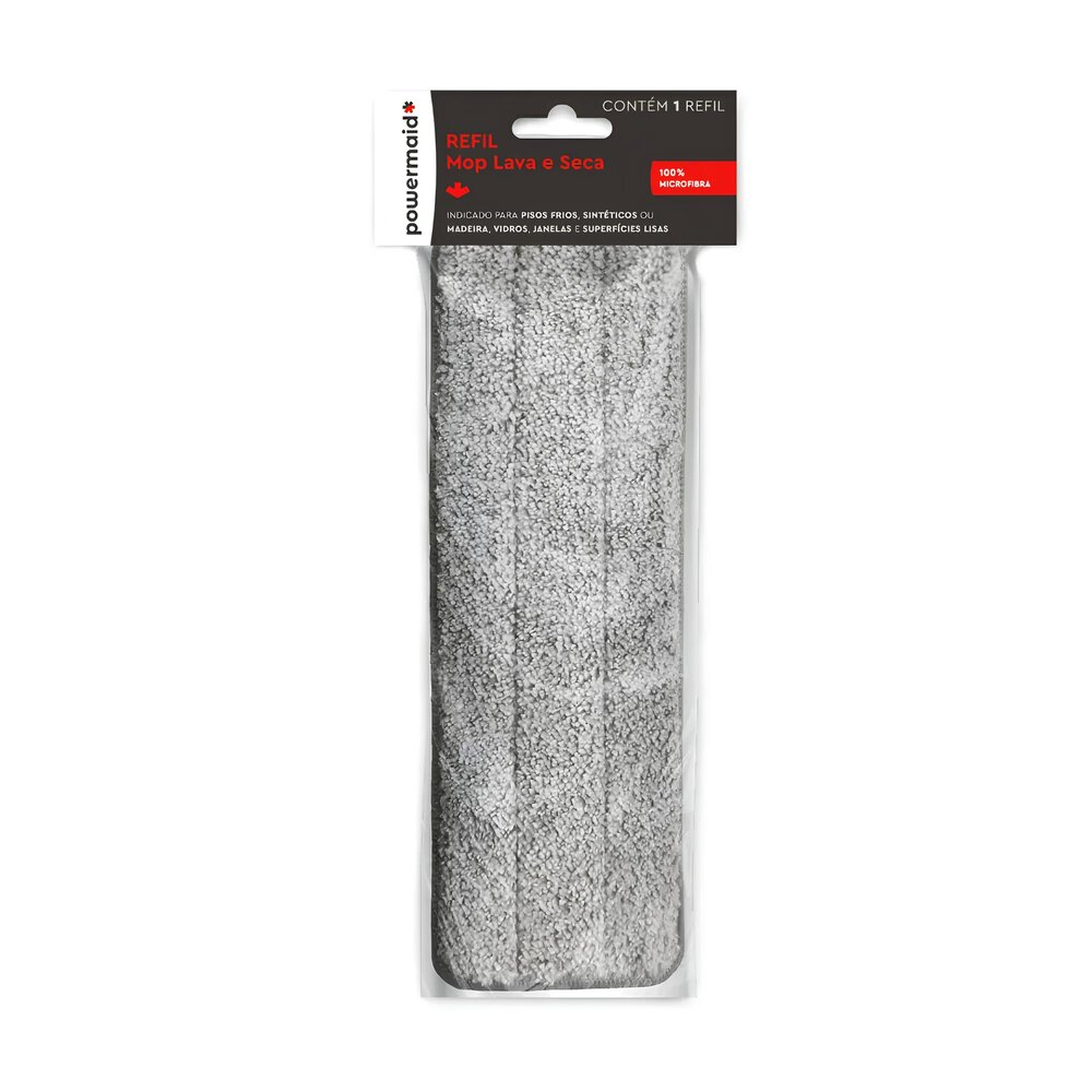 Refil de Microfibra para Mop Lava e Seca 32,5 x 12,5cm