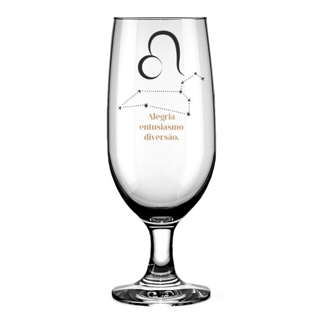 Taça de Cerveja 300ml Zodíaco - Leão