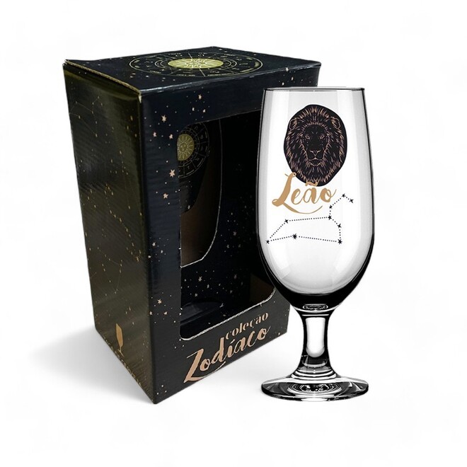 Taça de Cerveja 300ml Zodíaco - Leão