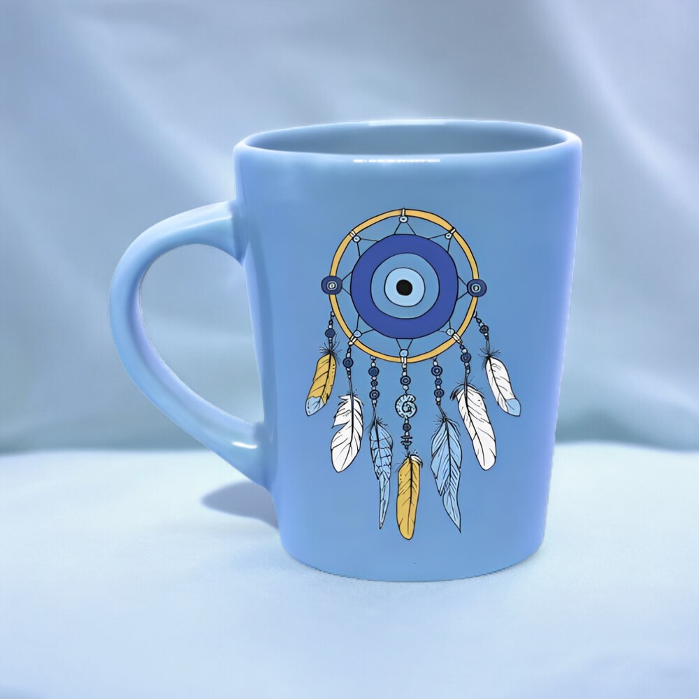 Caneca de Porcelana Azul 270ml - Filtro dos Sonhos