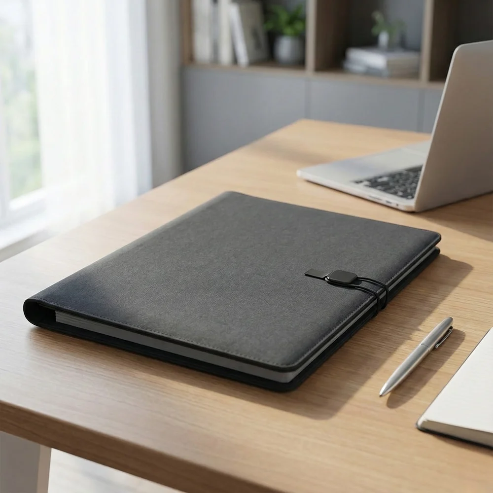 Pasta Executiva 20 Folhas Pautadas com Porta Documentos e Cartões