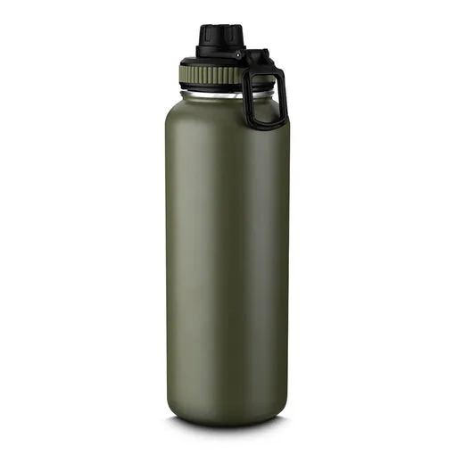 Garrafa com Alça e Bico 1,2L Parede Dupla Verde