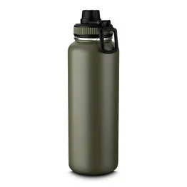 Garrafa com Alça e Bico 1,2L Parede Dupla Verde