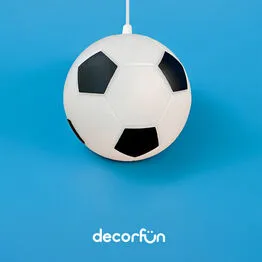 Luminária Lustre Pendente Bola de Futebol Bivolt