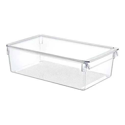Organizador de Geladeira Multiuso Alto com Tampa Tamanho G (36x20x10cm) - Mood