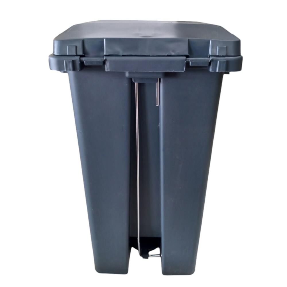 Lixeira Plástica com Pedal 15L Cinza Banheiros Cozinhas - Nobre