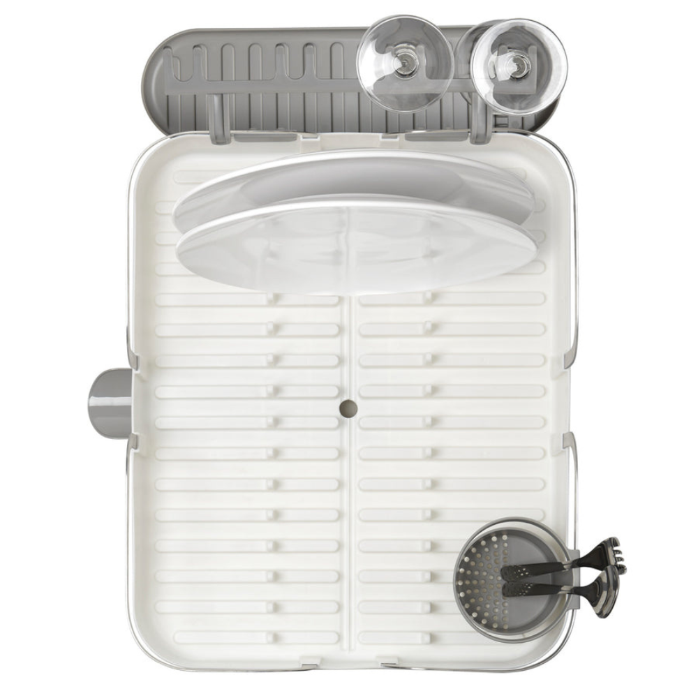Escorredor de Louças para 15 Pratos Branco Easy Kitchen