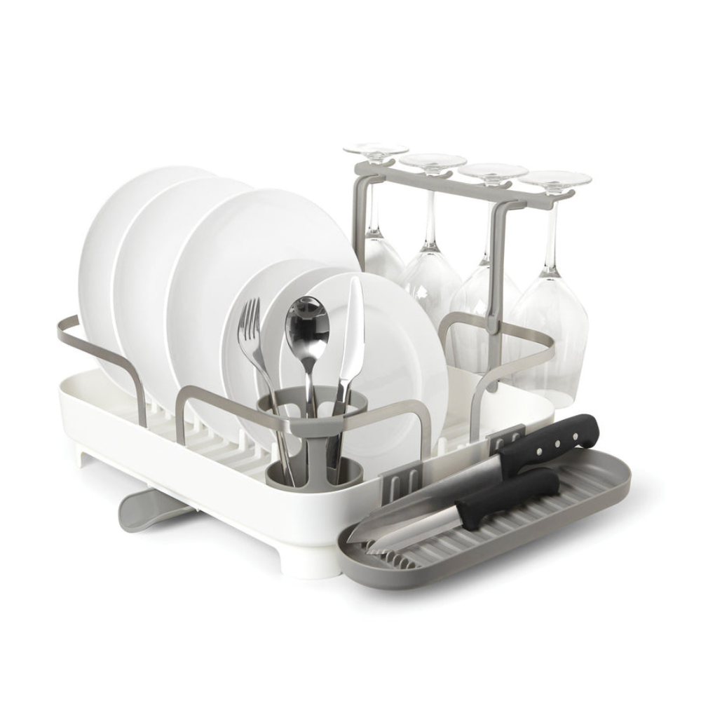 Escorredor de Louças para 15 Pratos Branco Easy Kitchen