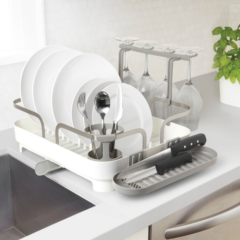 Escorredor de Louças para 15 Pratos Branco Easy Kitchen