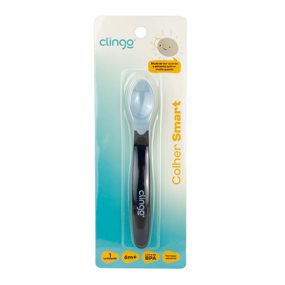 Colher de Silicone Termossensível Clingo - Cor Marinho