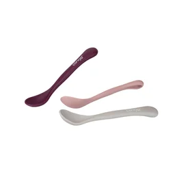 Colheres Infantis Colors Rose 3 Unidades - Anatômicas e Macias
