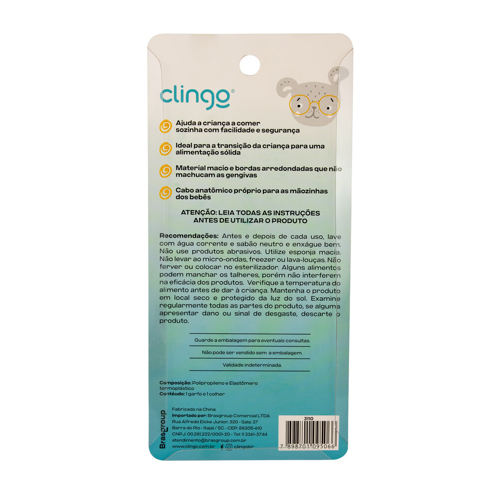 Talheres Articuláveis Colors Rose Dobráveis e Seguros para Bebês