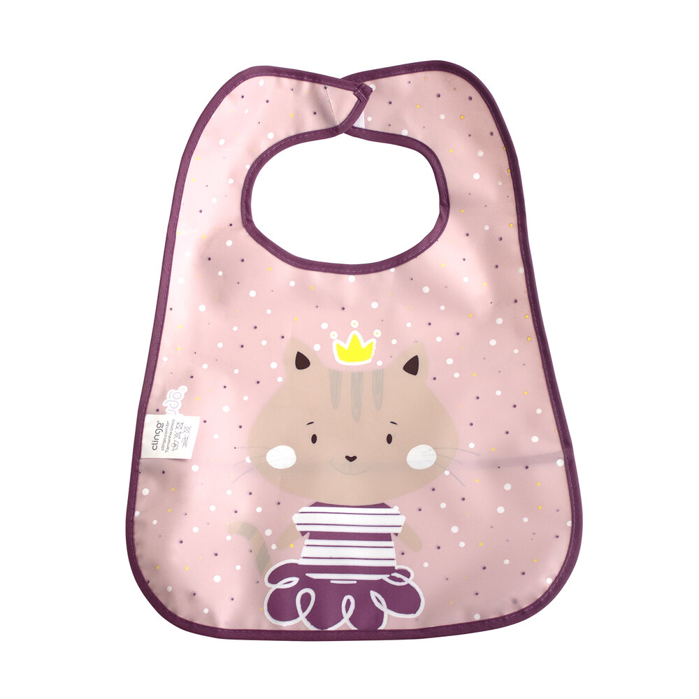 Babador Impermeável com Bolso Coletor Milky Prático e Lavável