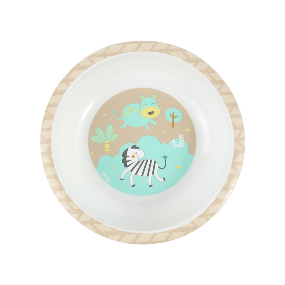 Tigela Infantil Safari Resistente e Divertida com Estampa Luke - Clingo
