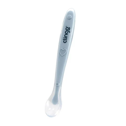 Colher Silicone Premium Colors Clingo Marinho - Macia e Resistente