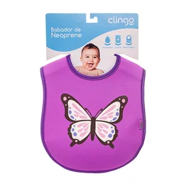 Babador Neoprene Borboleta Impermeável com Coletor de Migalhas