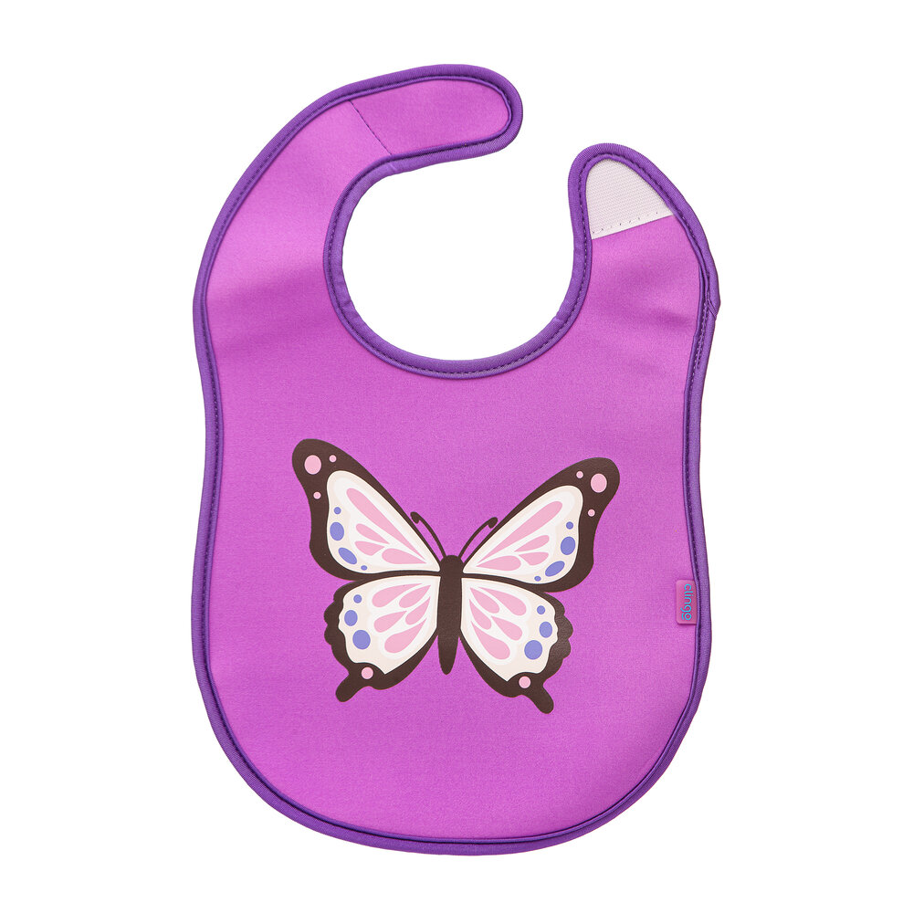 Babador Neoprene Borboleta Impermeável com Coletor de Migalhas