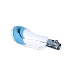 Cortador de Unhas Infantil Clingo com Lupa 5x - Ideal para Bebês - Azul