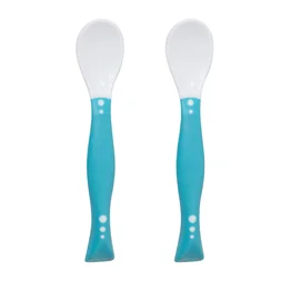 Colher Articulável Classic Azul - Dobrável, Ergonômica e Sensível ao Calor