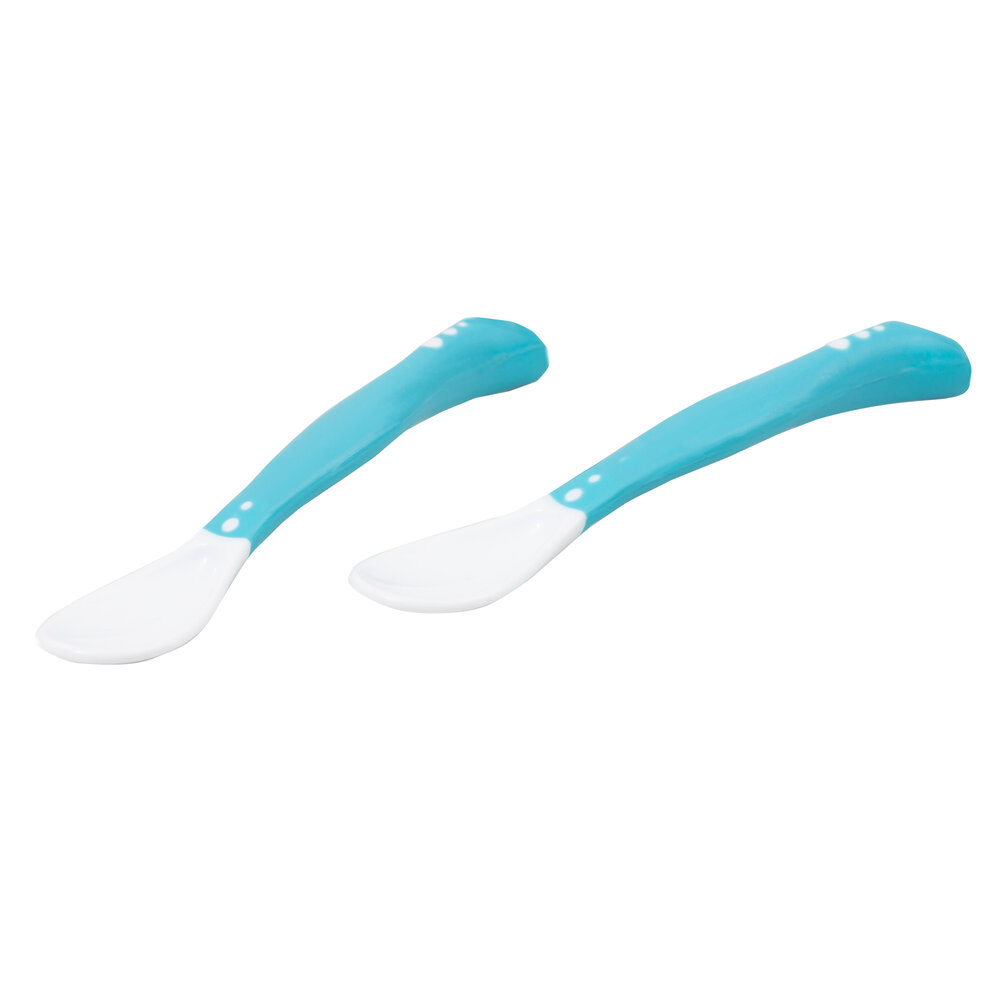 Colher Articulável Classic Azul - Dobrável, Ergonômica e Sensível ao Calor