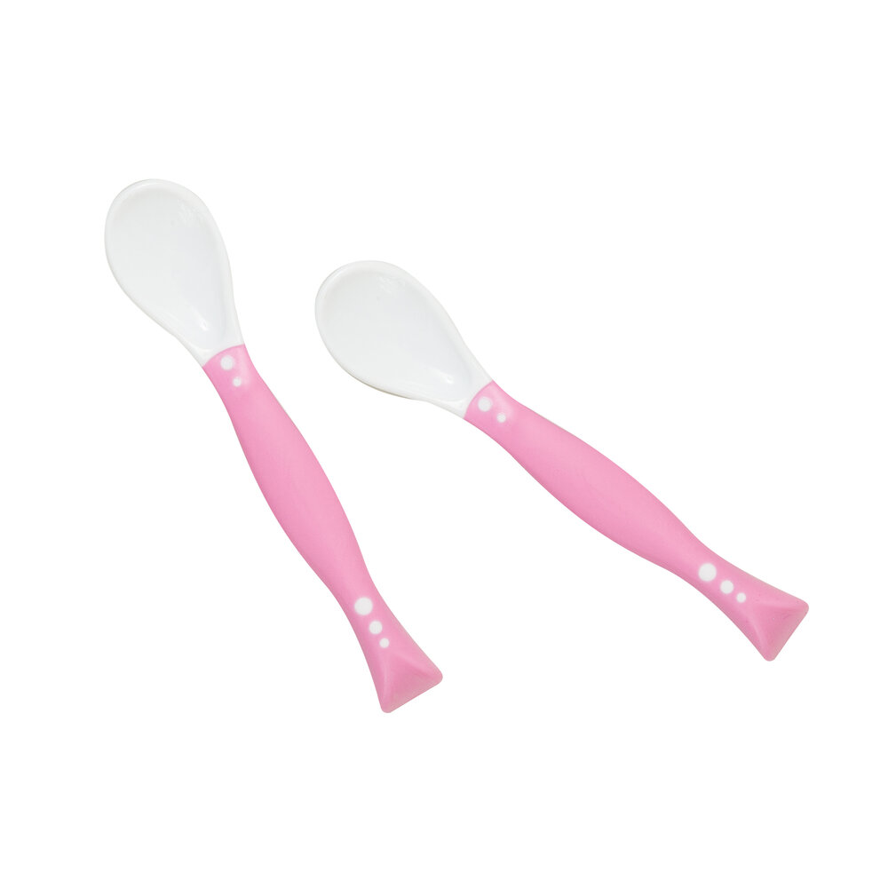 Colher Articulável Classic Rosa - Dobrável, Ergonômica e Sensível ao Calor