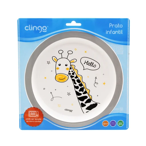 Prato Infantil Zoo Resistente a Microondas - Clingo