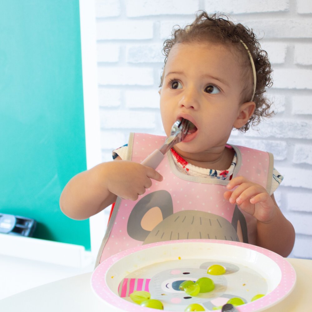 Babador Impermeável Coala com Coletor e Velcro - Clingo