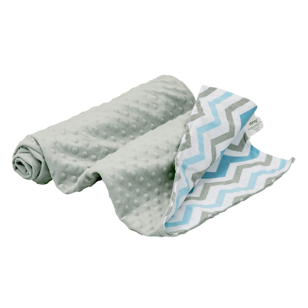 Cobertor Infantil Onda Azul Tecido Macio Texturizado 100% Poliéster