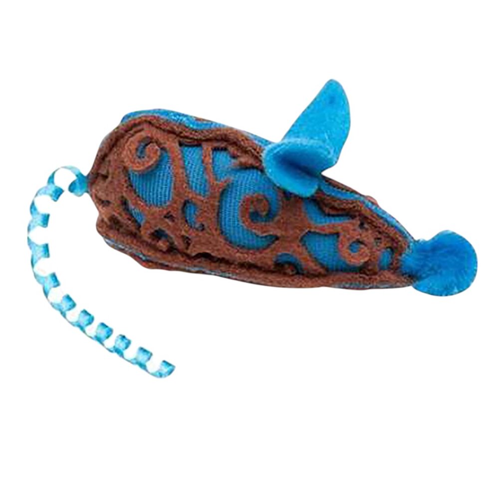 Brinquedo para Gatos Ratinho com Rabo JW Cataction Mouse Azul