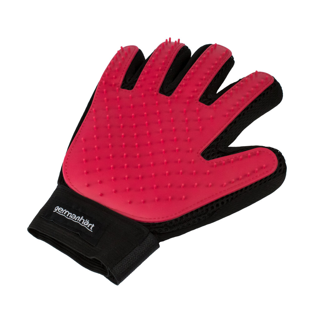 Luva Tira Pelos Destro Vermelho Cães e Gatos - Germanhart